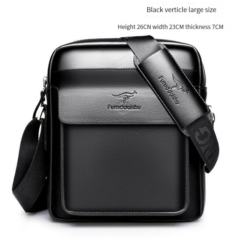 Modische Business-Schultertasche aus Leder