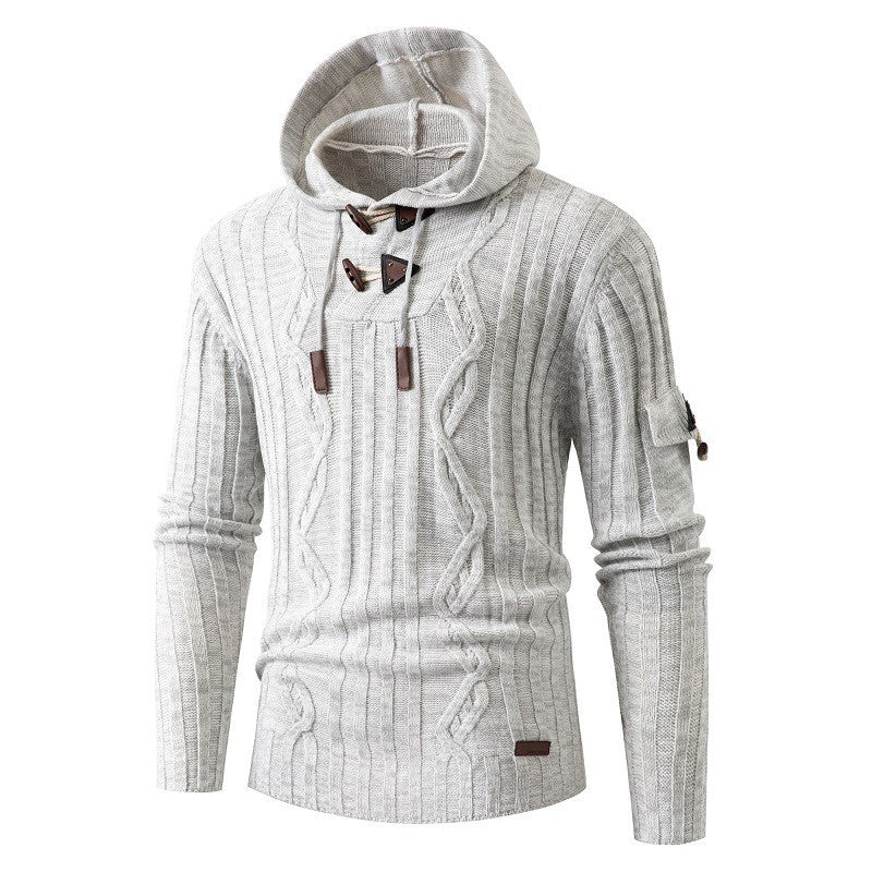 Hooded Knit Pullover - Teglex