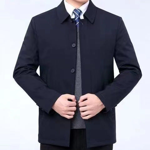 Men's Loose Stand Collar Thick Winter Coat Casual Jacket