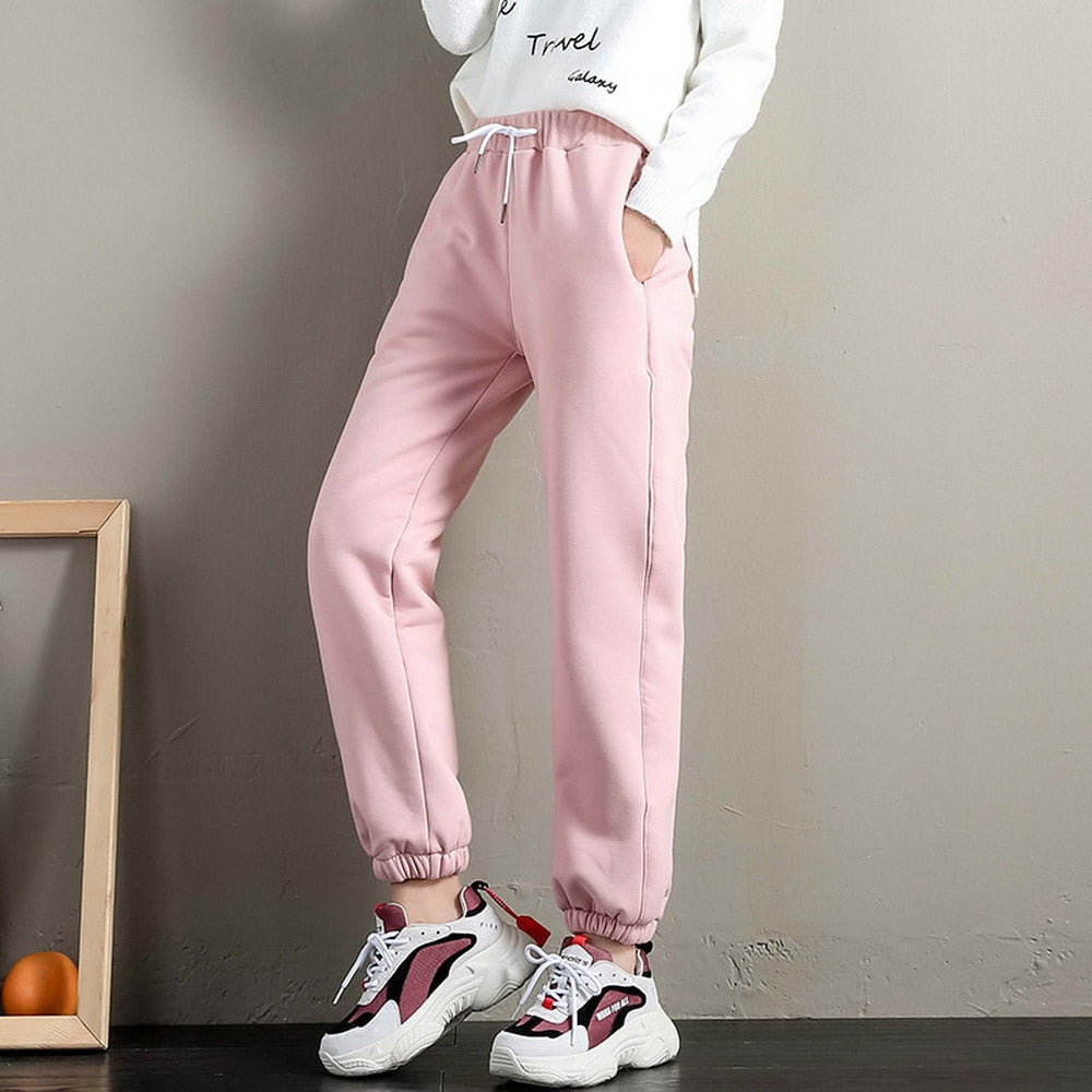 Damen-Winter-Fleece-Jogginghose – Warme Sporthose