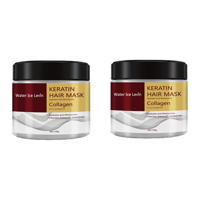 Kollagen Keratin Haarmaske Dual Oil Control Feuchtigkeitscreme Spülung Weich Glatt Frizz Geschädigte Reparatur Revitalisieren Haarpflege