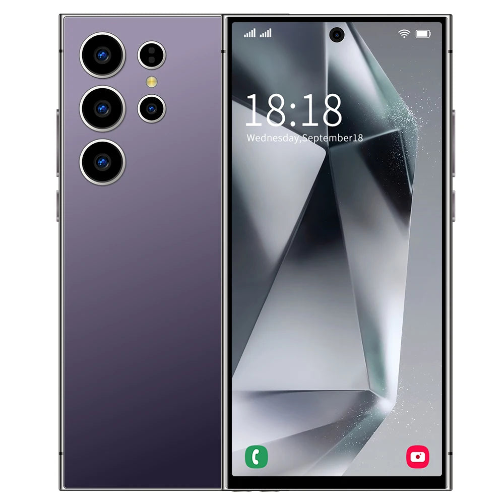 S26 Ultra Smart Phone 7.3" HD 7800mAh Dual SIM