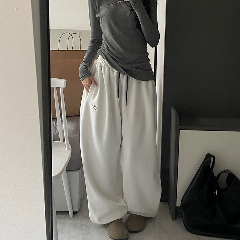 Cotton Flannel Snow Sweatpants – Loose Leg Binding Sports