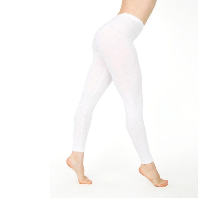 Women's Casual Ankle-Length Cotton Leggings Casual Soft