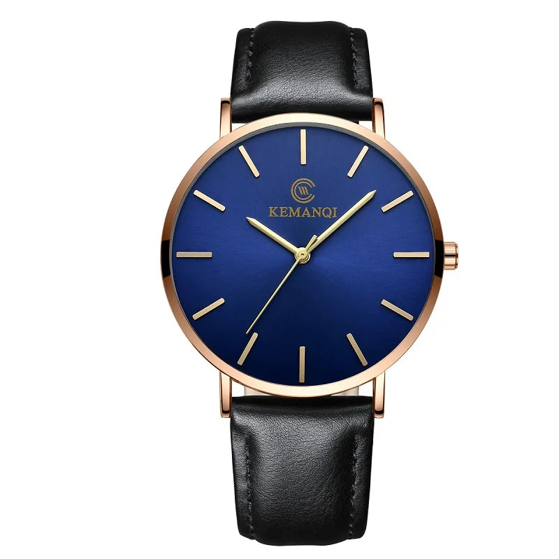 2025 Luxury Business Men Watches Men Gold Watch Ultra Thin Mens Watches Leather Quartz Watch Man Wristwatch horloge mannen