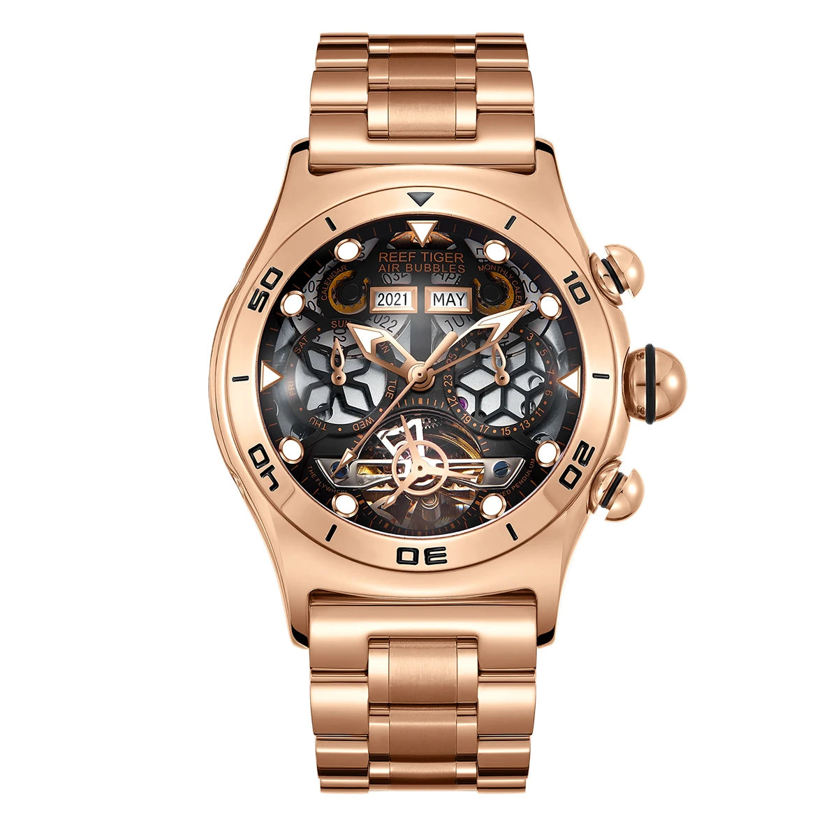 Reef Tiger Sportuhr – Skelett Automatik RGA703