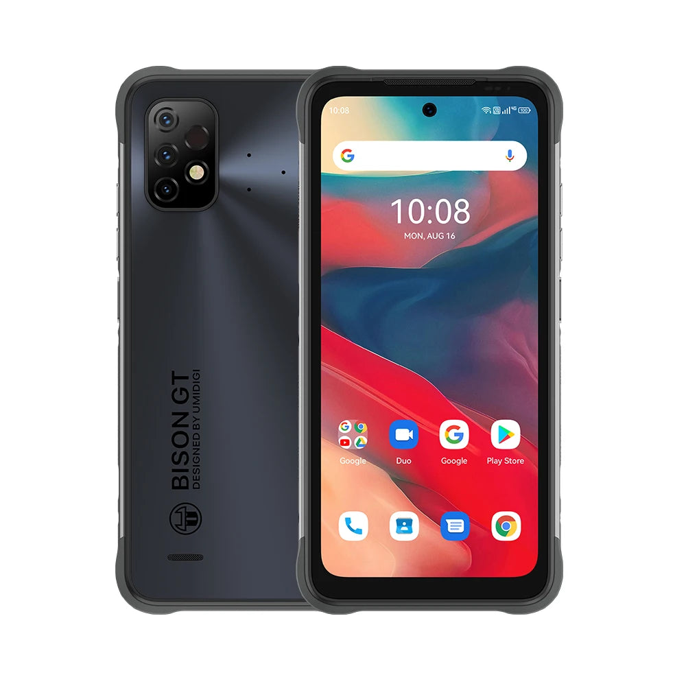 UMIDIGI BISON GT2 PRO Robustes Android-Smartphone Helio G95 6,5" FHD+ 90Hz NFC 64MP Kamera 6150mAh Akku Handy IP68, IP69K