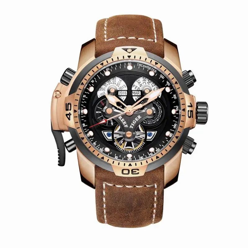 Reef Tiger RGA3503 Blaue Militär-Automatikuhr