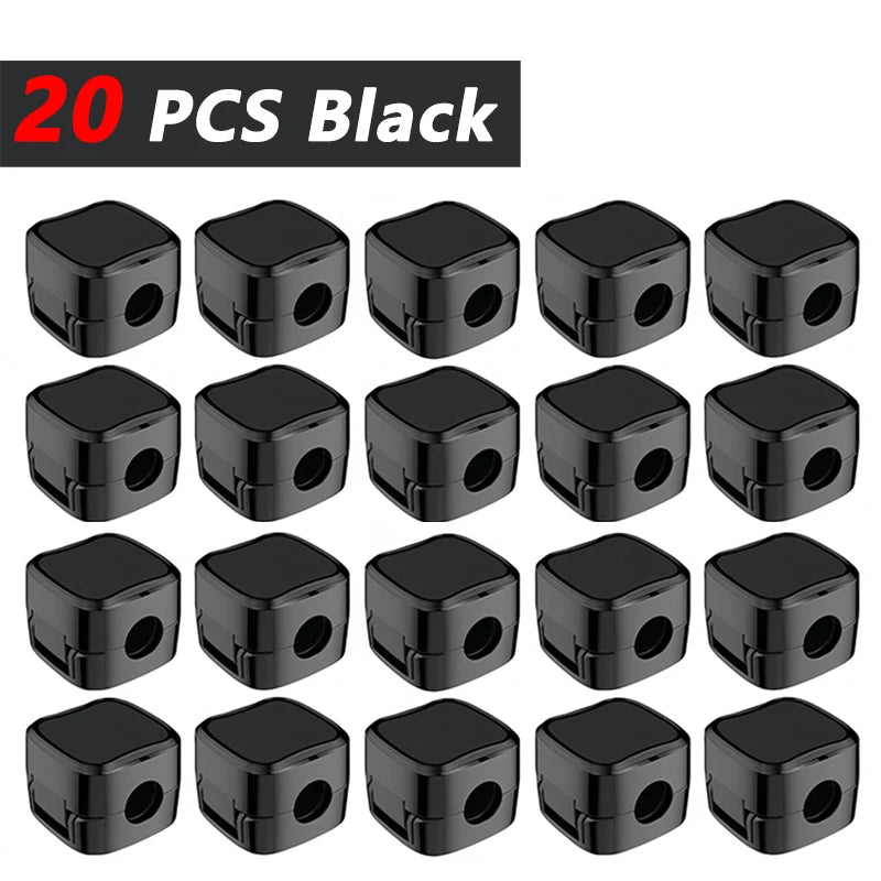 Strong Adhesive Cable Clips - Under Desk Cord Holder