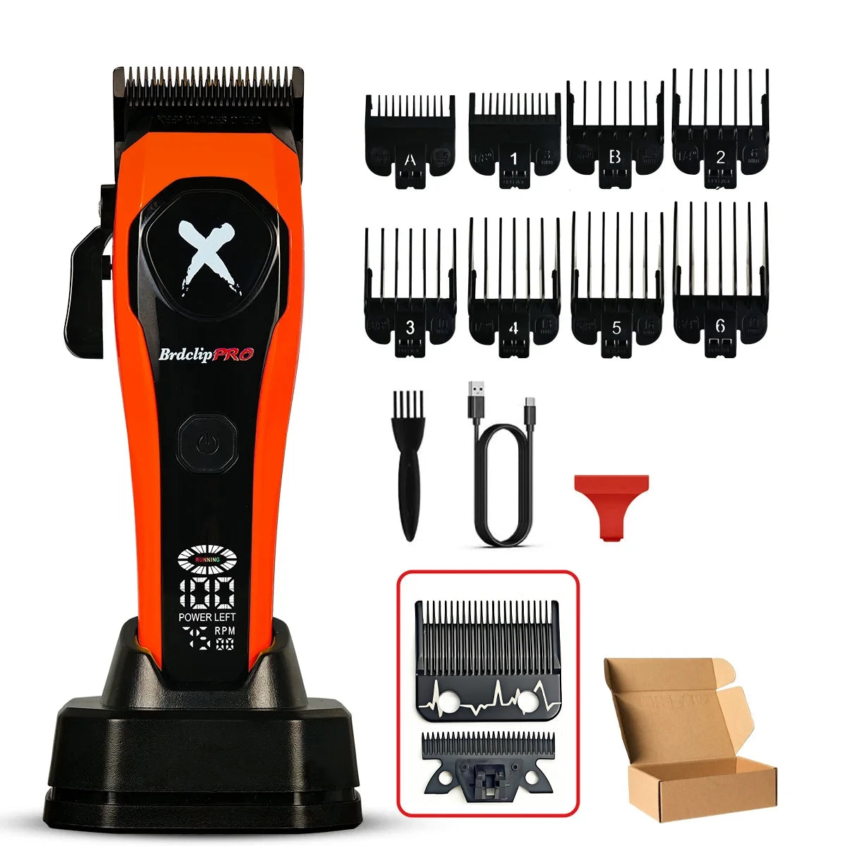 Professionelle elektrische Haarschneidemaschine mit DLC-Klinge