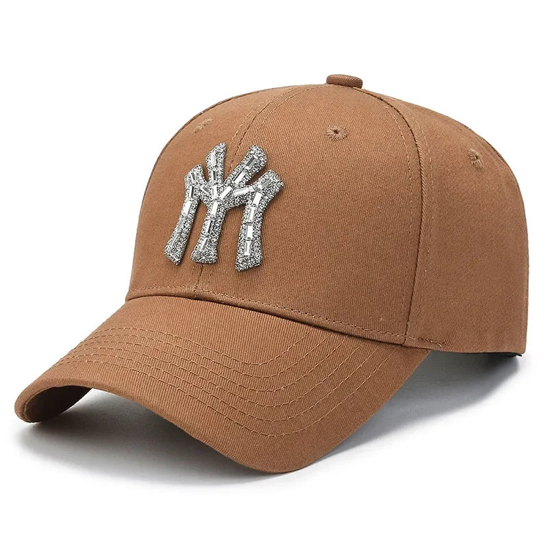 Rhinestone Baseball Cap | Women's Casual Sunshade Hat