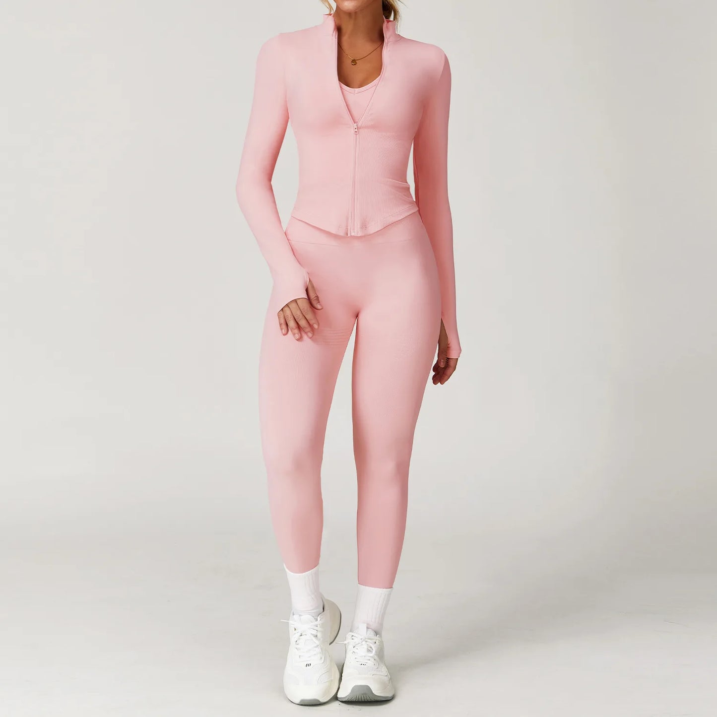 Nahtloses Yoga-Set für Damen – Sport-BH und Leggings