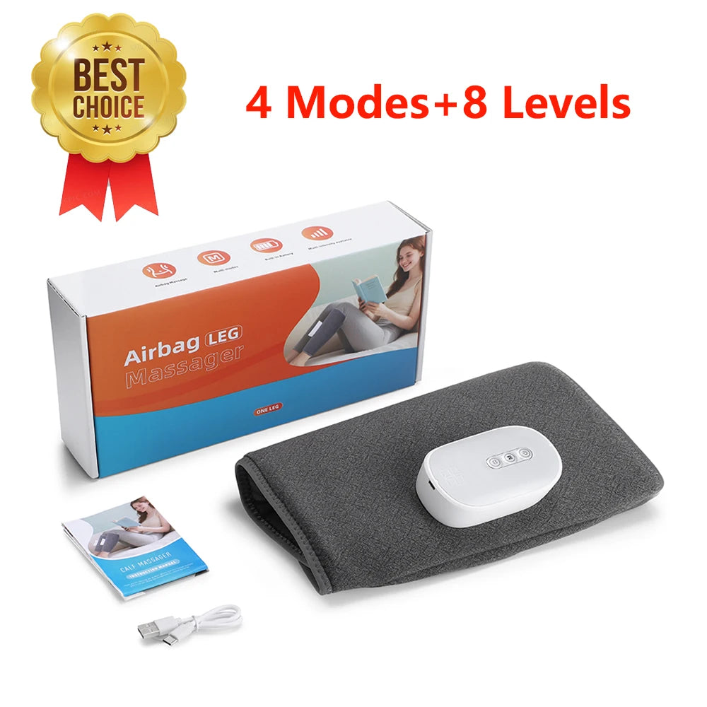 Eletric 360° Air Pressure Calf Massager Wireless Leg Massage 3 Mode Airbag Compresstion Relax Foot Calf Muscle Relieve Fatigue - Teglex