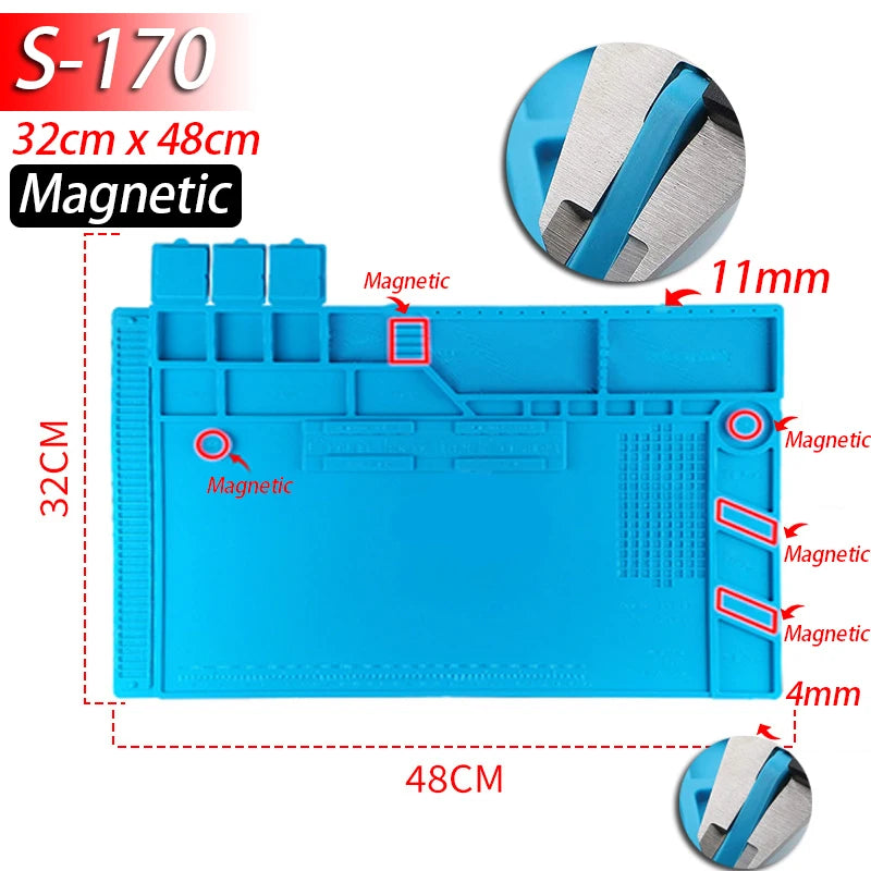Silicone Soldering Mat Heat Resistant Anti-Static Repair