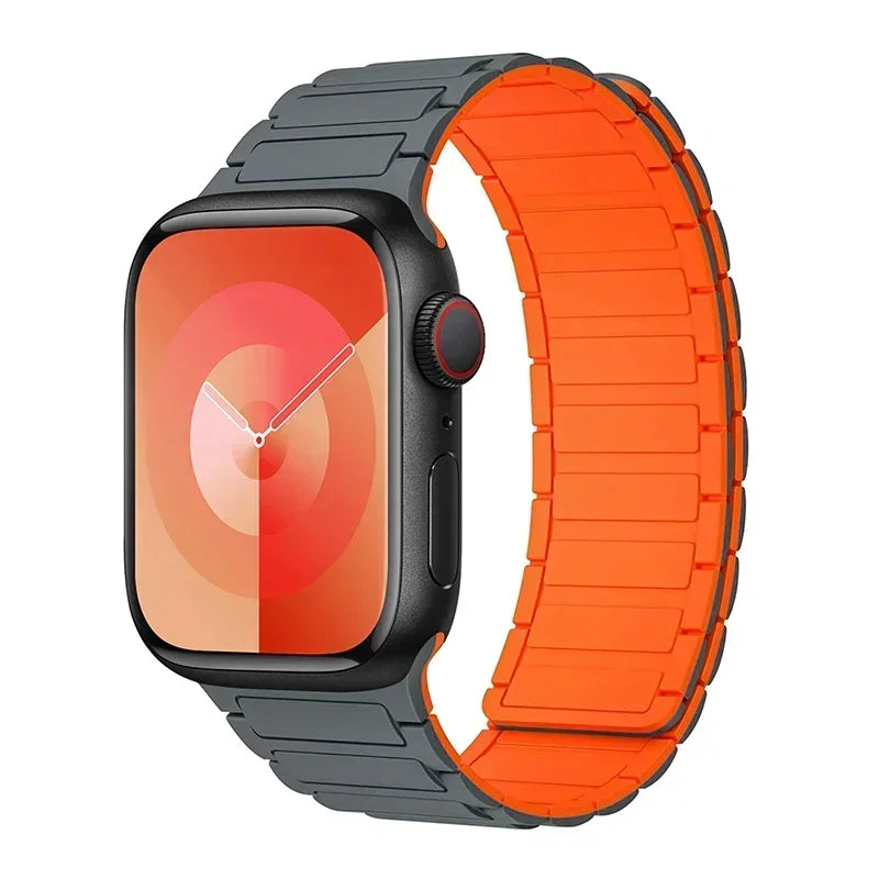 Magnetisches Silikonarmband für Apple Watch alle Serien 38–49mm