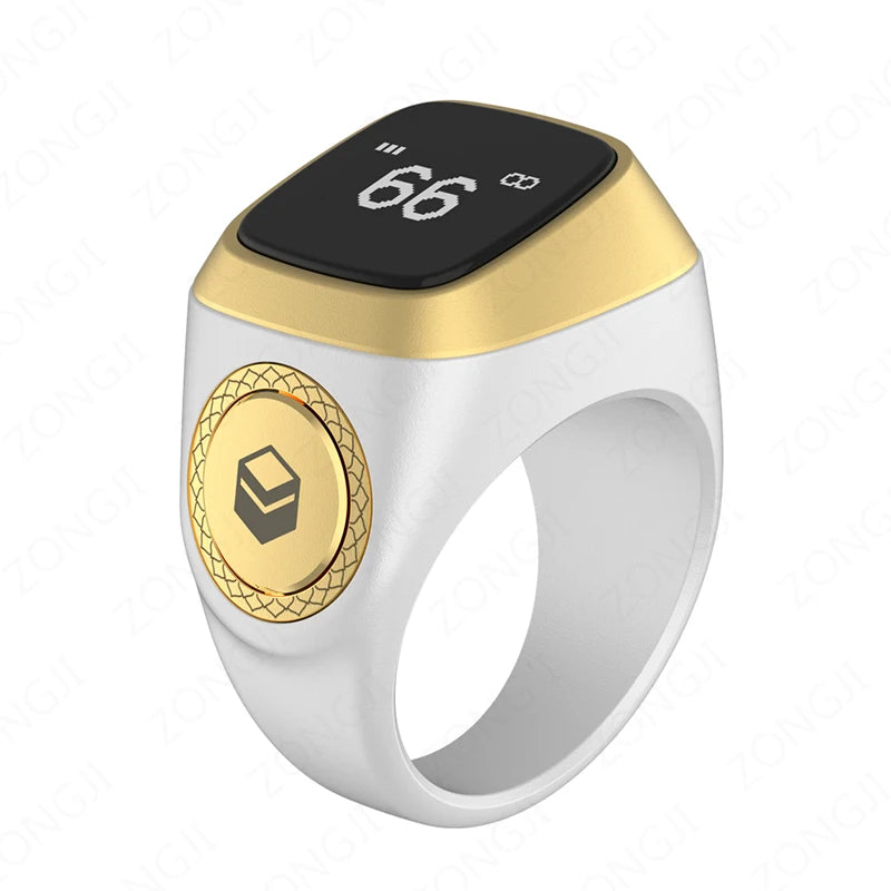 Qibla Smart Zikr Ring Waterproof Counter