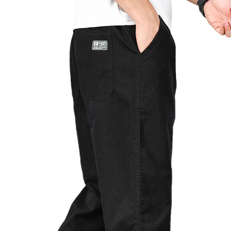 Men's Big Size Cotton Pants – Elastic Waist Pants