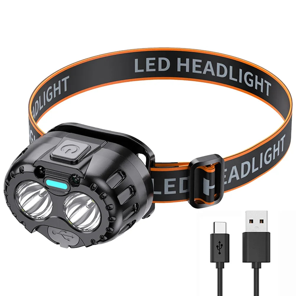 IPX4 LED-Stirnlampe 250LM XPE 500mAh Outdoor wasserdicht