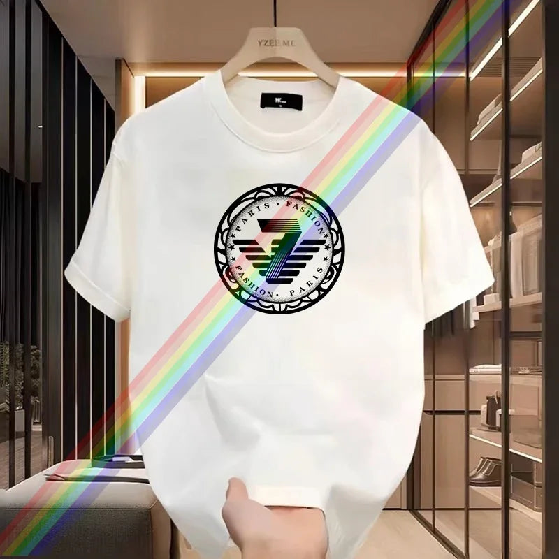 2026 Summer Plus Size Women T-shirt Fashion 7 Words Paris Graphic Men's Tops Classic Fashion Top Harajuku O Collar T-shirt Tee - Teglex -