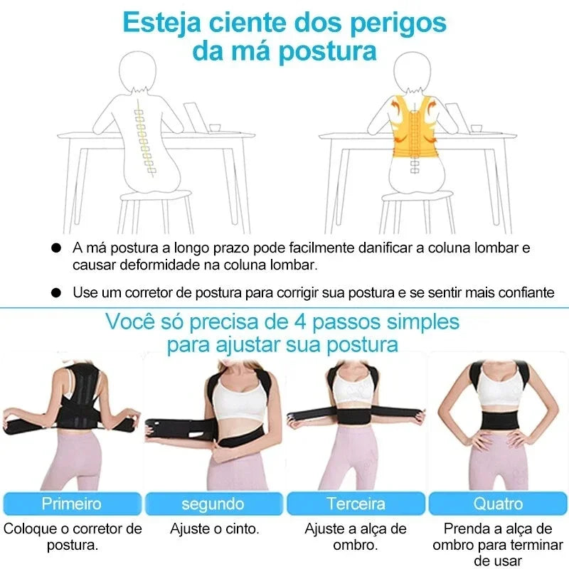 Posture Corrector Brace | Adjustable Back Support - Teglex