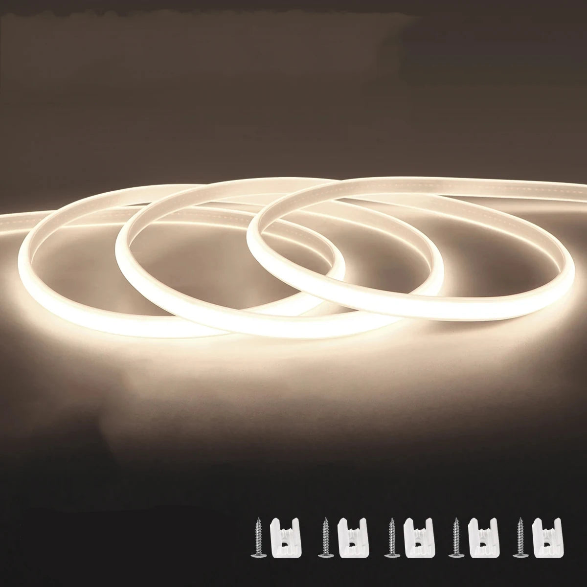 COB LED Strip Light 288 LEDs/m – Waterproof, 110V/220V