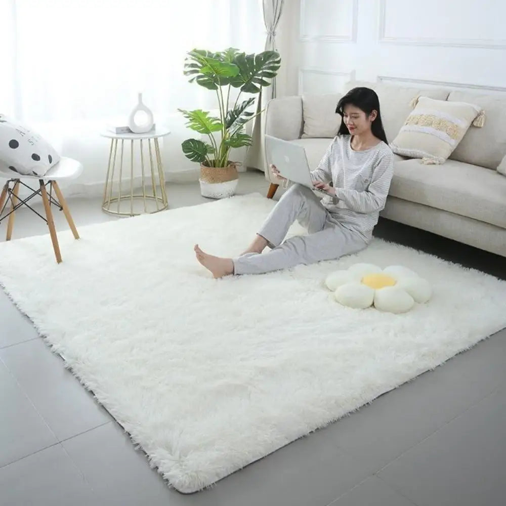 Tie-Dye Plush Carpet Soft Fluffy Non-Slip Home Mat