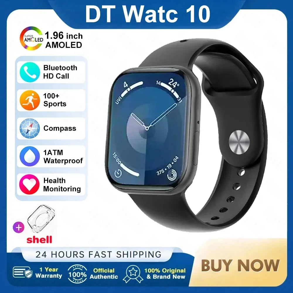 DT Watch 10 Smartwatch AMOLED 4GB Musik BT Anruf