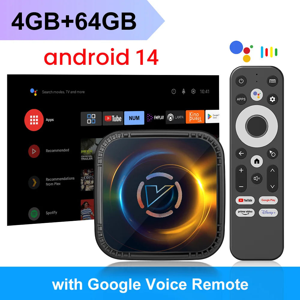VONTAR H728 Android 14 TV Box 8K WiFi6 4K LAN