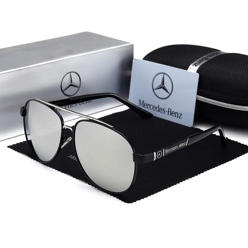 For Mercedes Benz A B C E S V Class GLB GLC GLE AMG Pilot SLK SLC ML Car High Men Anti Glare Driver Goggles Polarized Sunglasses - Teglex
