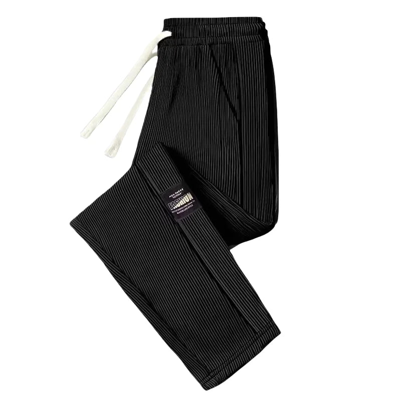 Pants Silk Loose Thin Straight Leg Sport Long Cool Feeling Breathable