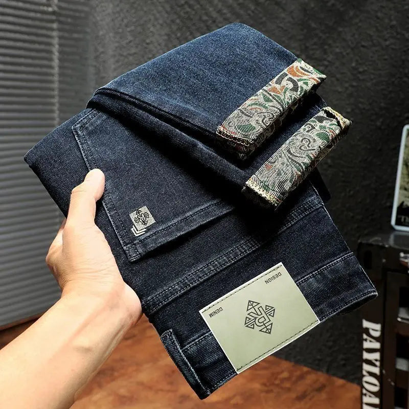 Men's Light Business Casual Straight Jeans Designer Men's