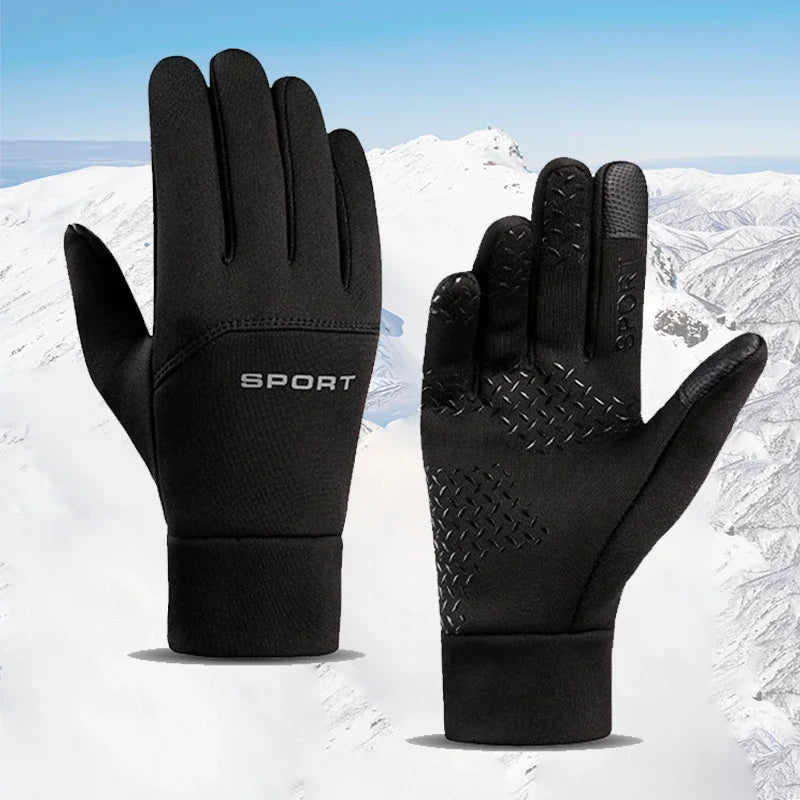 Winter Warm Gloves Touch Screen Windproof Cold-proof Cycling Gloves, Men's Women's Running, Hiking Skiing Gloves - Teglex