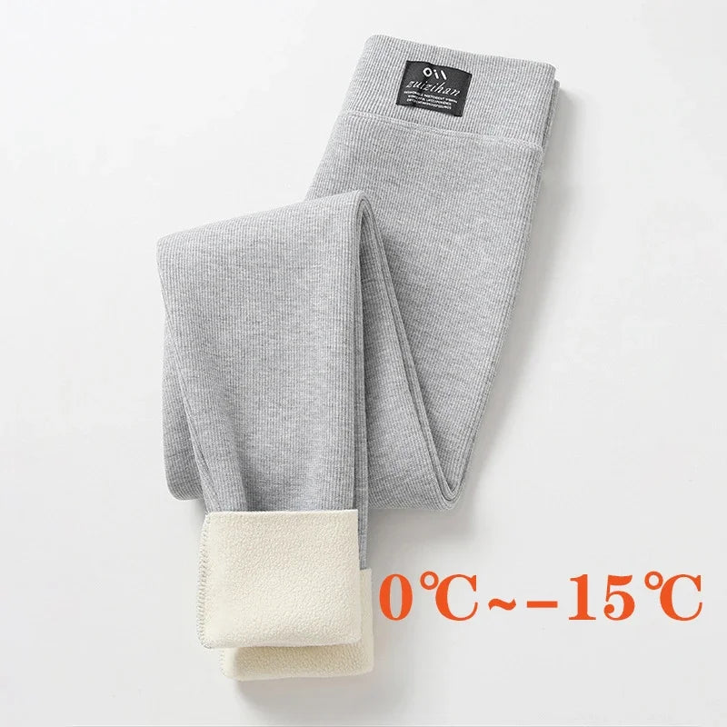 Dicke thermische High-Waist Winter Leggings für Damen