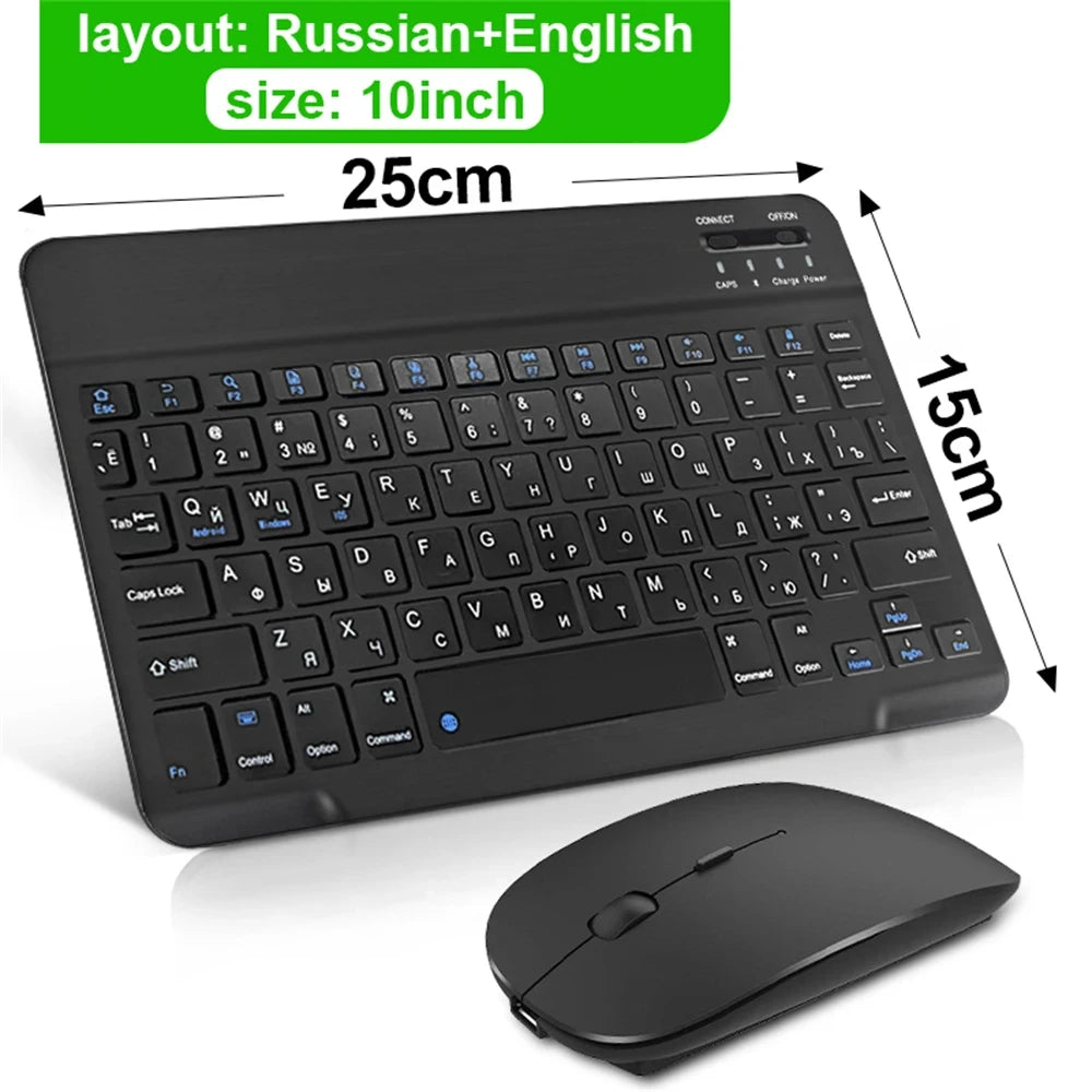Bluetooth Wireless Keyboard Mouse iPad iOS Android Windows