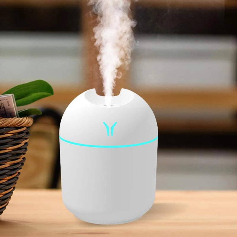 250ML USB Mini Luftbefeuchter Aroma Ätherisches Öl Diffusor Für Zuhause Auto Ultraschall Stummer Nebel Maker Diffusor mit LED Farblampe