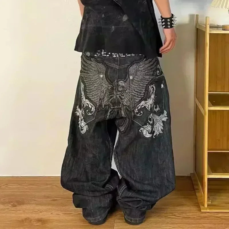 Oversized Weite Jeans – Unisex Casual Baggy Fit Reißverschluss