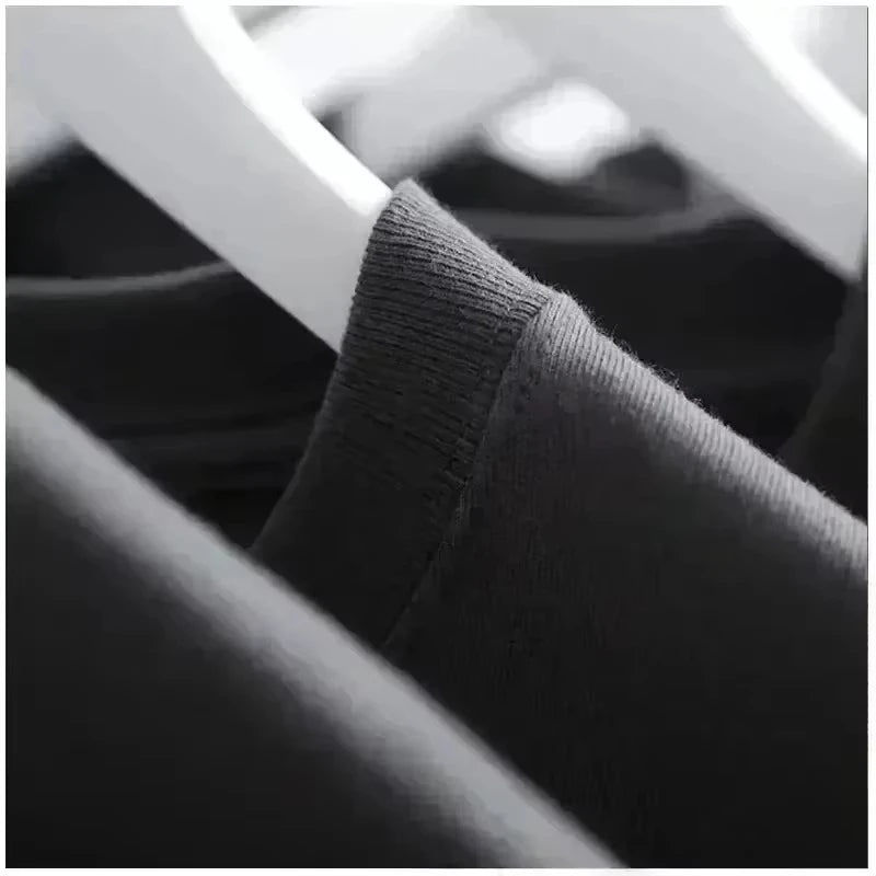 Seiden-Baumwoll-T-Shirt mit Aufdruck, für Damen und Herren, trendig, Sommer