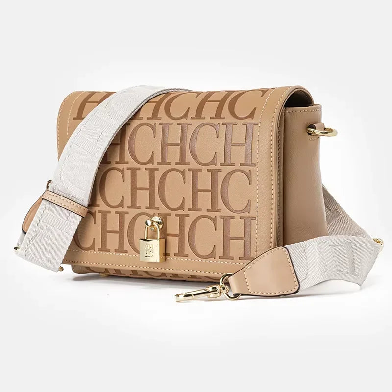 Klassische Umhängetasche für Damen mit Buchstaben-Print | Elegant
