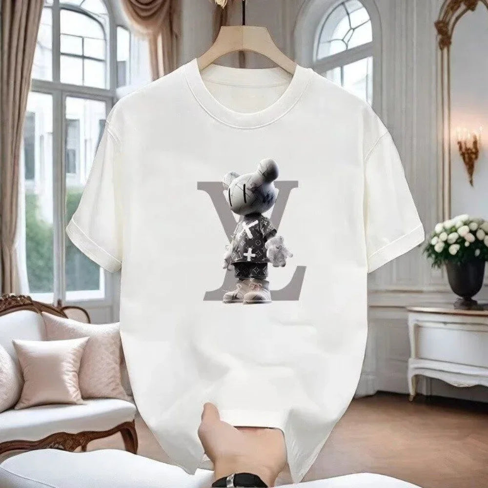 100% Cotton Unisex Graphic T-Shirt O-Neck Tee