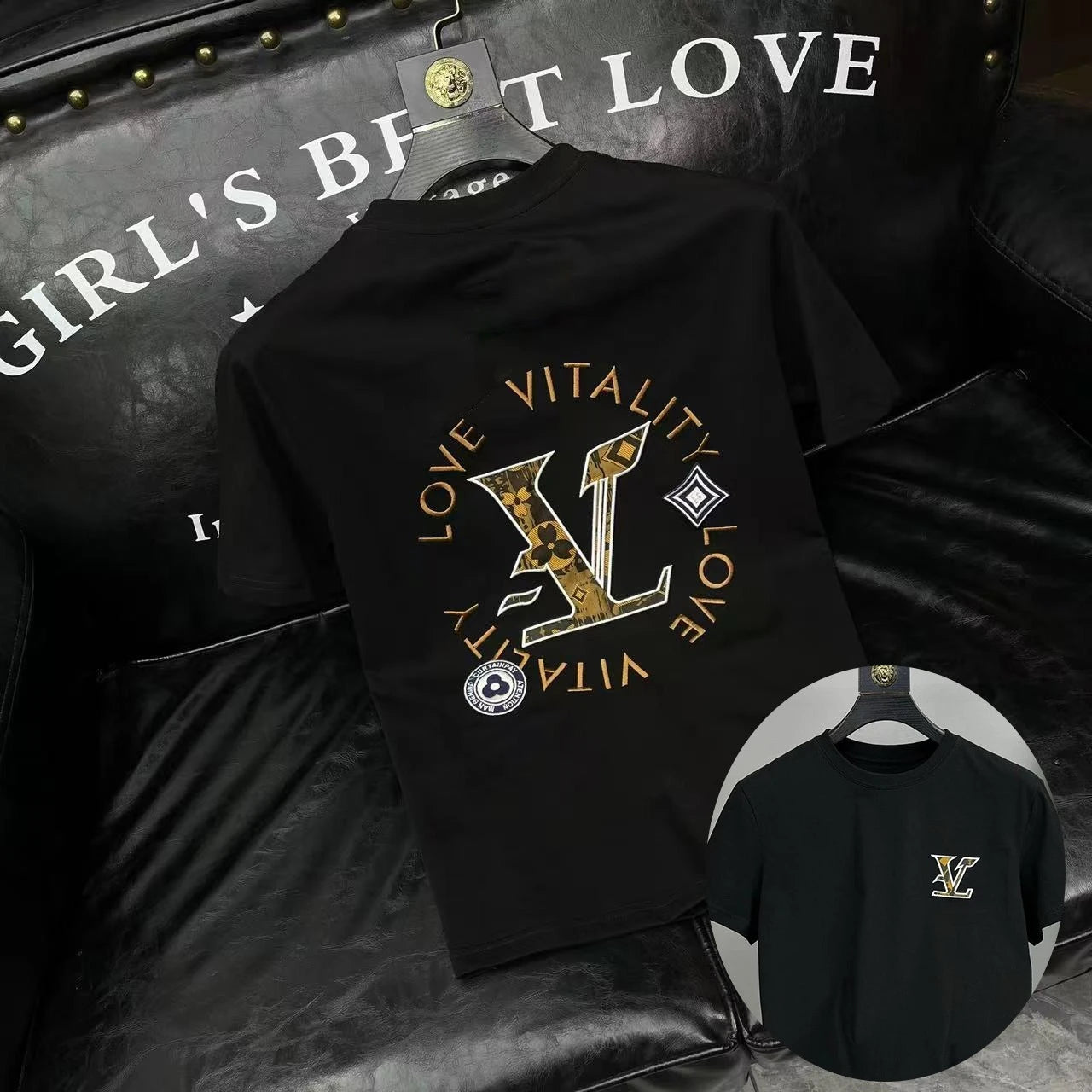 The 2025 New Summer Men's Short-sleeved, Fashionable, Figure-hugging Round-neck T-shirt Is of High-end and Light Luxury - Teglex -