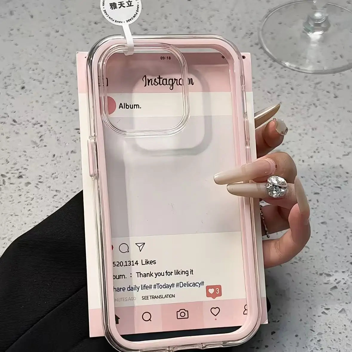 Bonbonfarbene Hülle mit klarer Rückseite für iPhone