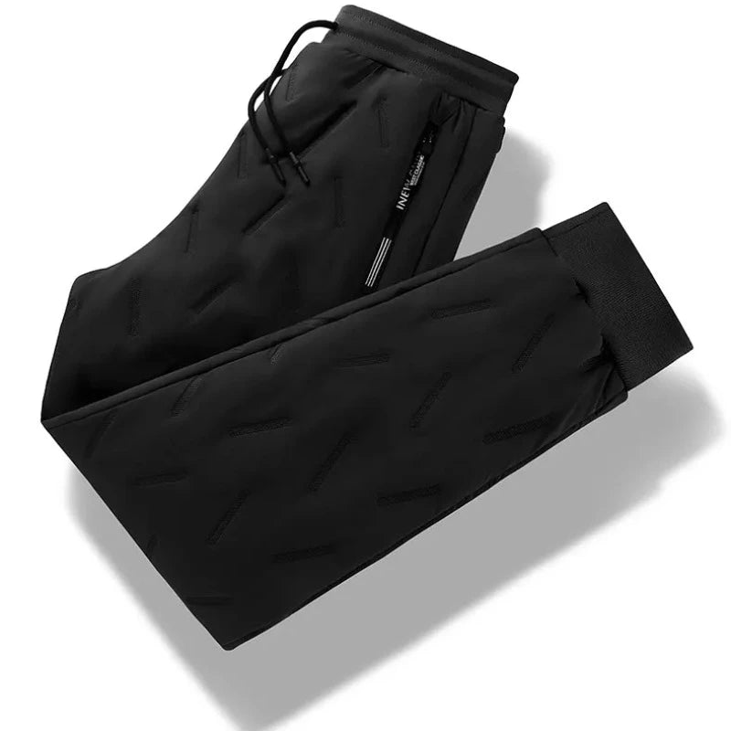 Sweatwear Winter Warm Lambswool Thicken Sweatpants Men Outdoors Casual Windproof Jogging Pants Brand High Quality Trousers Men - Teglex