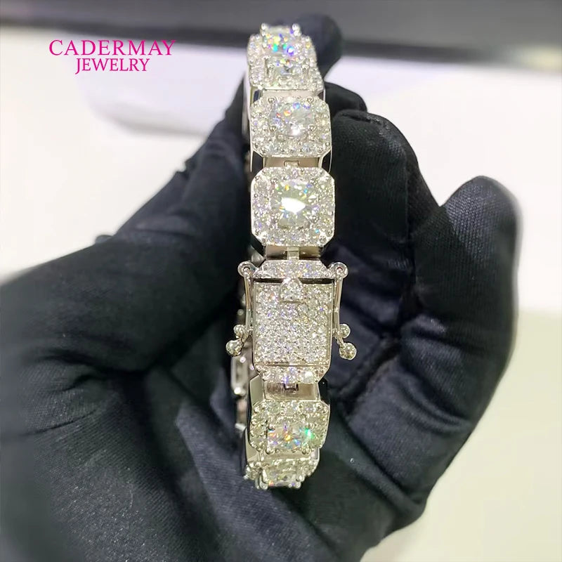 Green Moissanite Tennis Chain & Bracelet 925 Silver