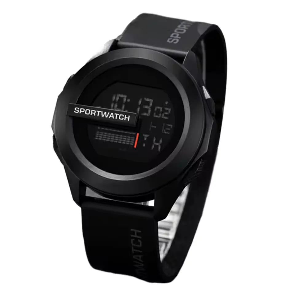 Herren-Sportuhren Wecker Multifunktionale Herren-LED-Digitaluhr Wasserdichte Fitness-Sport-Elektronikuhr für Herren