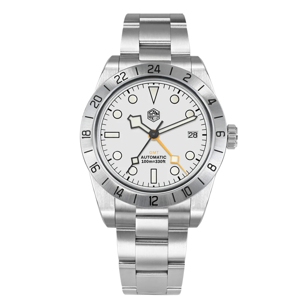 San Martin 39mm GMT Automatic Watch | Sapphire - Teglex