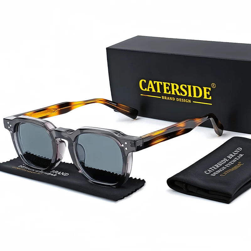 CATERSIDE Fashion Men Sunglasses Small Frame Square Personalized Design Sun Glasses Women Travel Party Business Festival Gift - Teglex
