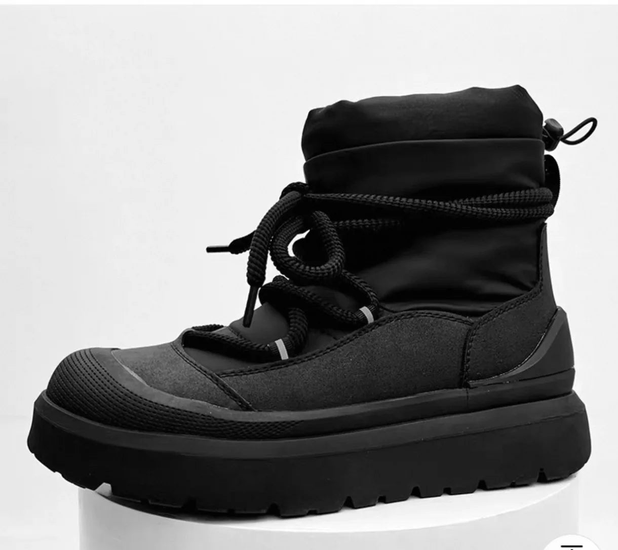 Herren klobige Plüsch-Schneestiefel rutschfest warm Winter