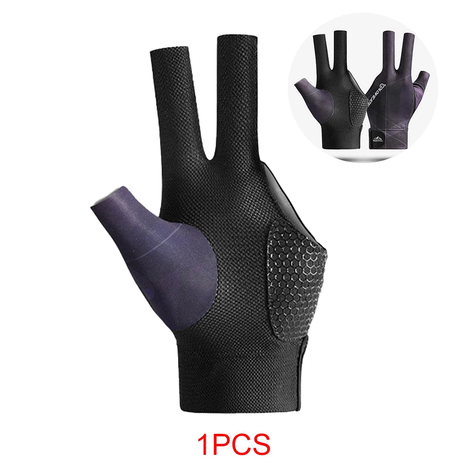NOFOXO Open Finger Pool Glove - Breathable Snooker Billiard Glove - Teglex