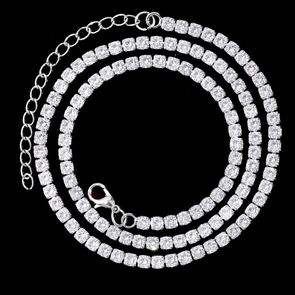 Iced Out Cuban Link Chain – Rhinestone Hip Hop
