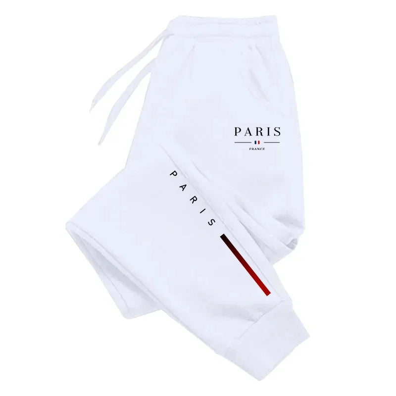 Paris Print Jogger Sweatpants Men – Urban Casual Pants